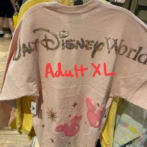Disney World Pink Balloons Spirit Jersey Adult XL